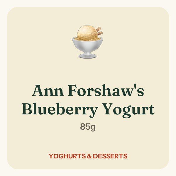 Ann Forshaw's Blueberry Yogurt