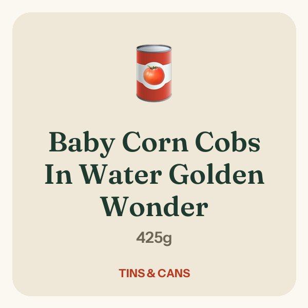 Baby Corn Cobs In Water Golden Wonder