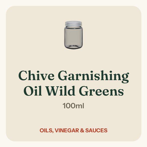 Chive Garnishing Oil Wild Greens