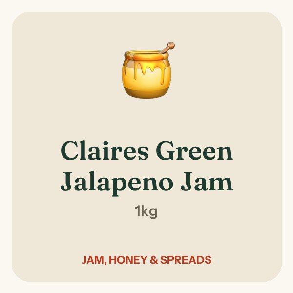 Claires Green Jalapeno Jam