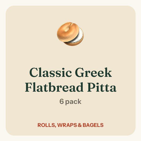Classic Greek Flatbread Pitta