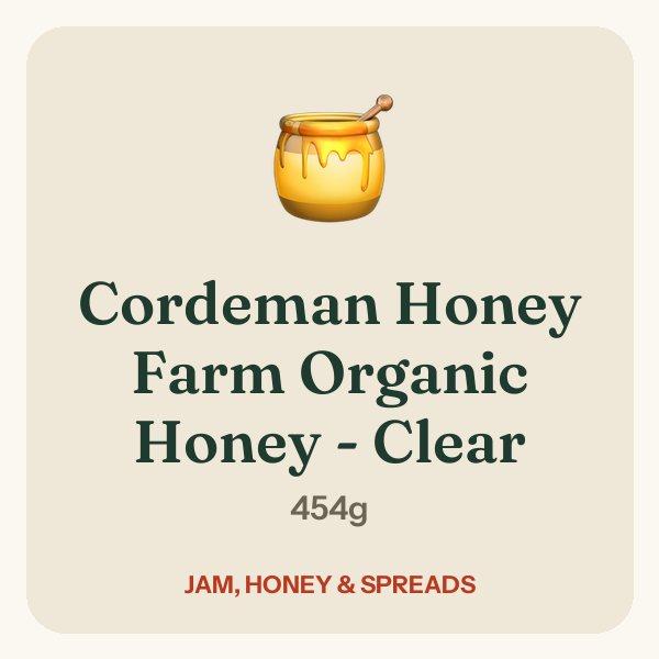 Cordeman Honey Farm Organic Honey - Clear