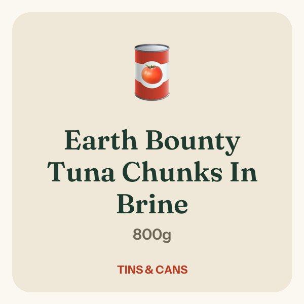 Earth Bounty Tuna Chunks In Brine