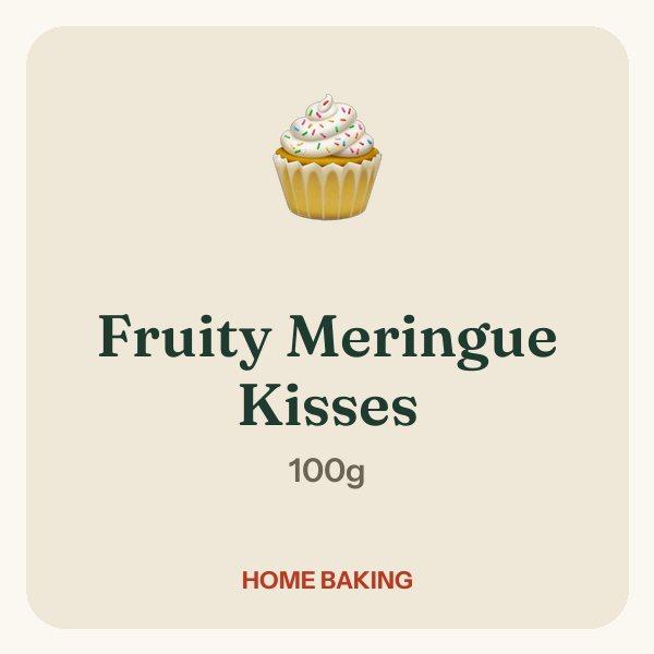 Fruity Meringue Kisses