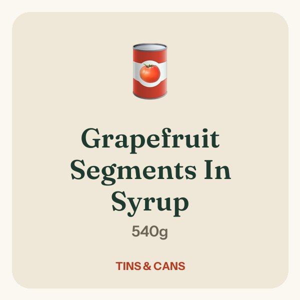 Grapefruit Segments In Syrup