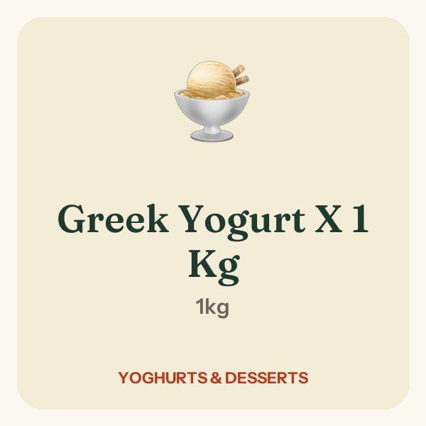 Greek Yogurt X 1 Kg