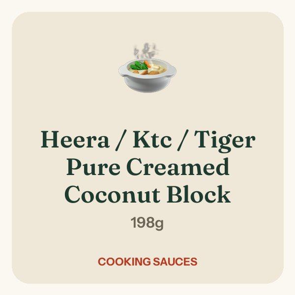 Heera / Ktc / Tiger Pure Creamed Coconut Block