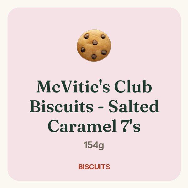 McVitie's Club Biscuits - Salted Caramel 7's