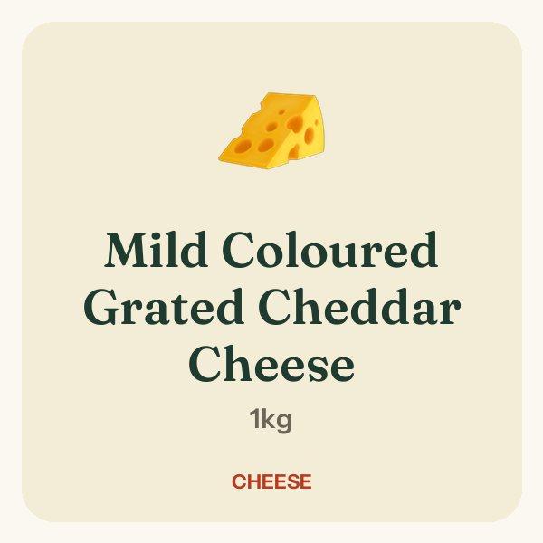 Mild Coloured Grated Cheddar Cheese