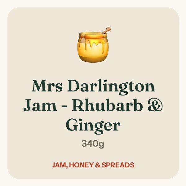 Mrs Darlington Jam - Rhubarb & Ginger