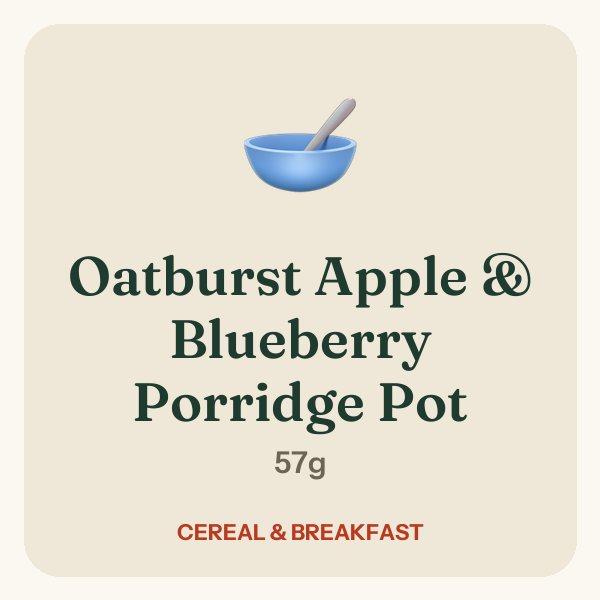 Oatburst Apple & Blueberry Porridge Pot