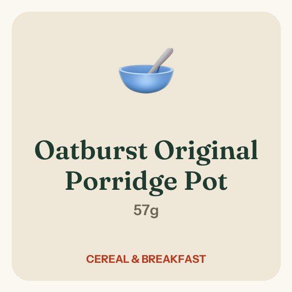 Oatburst Original Porridge Pot