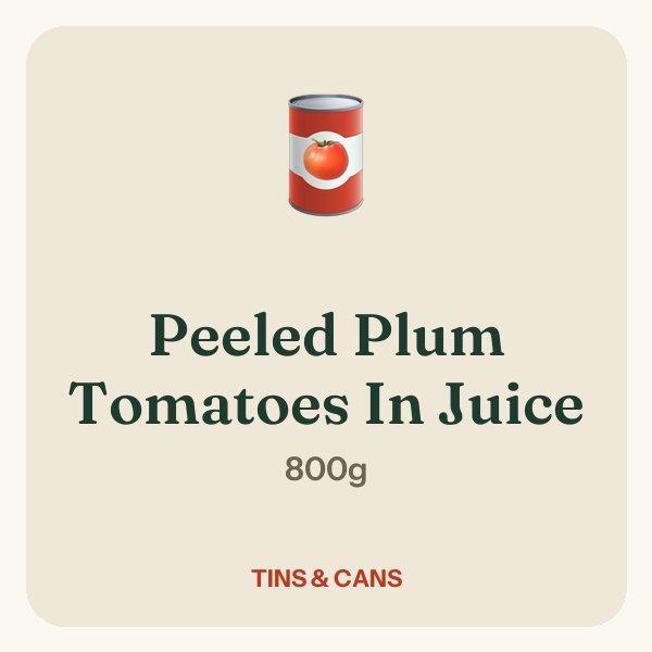 Peeled Plum Tomatoes In Juice