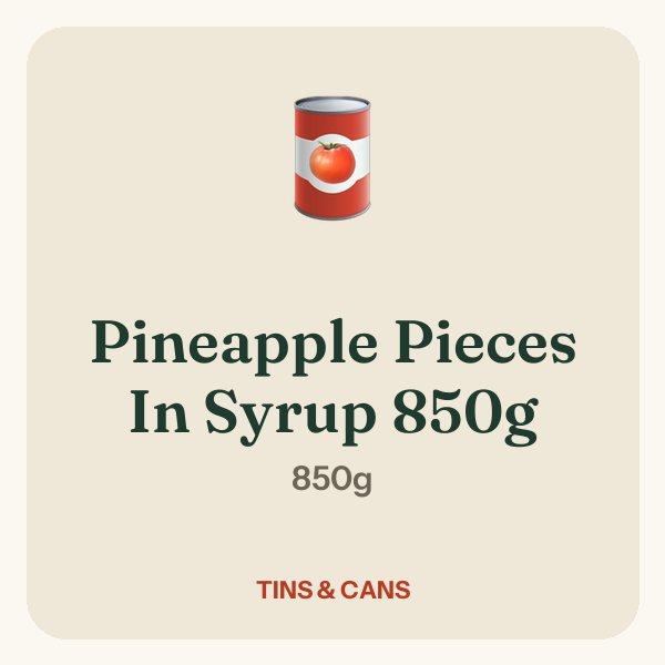 Pineapple Pieces In Syrup 850g