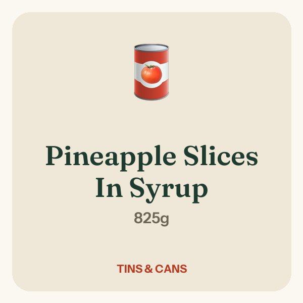 Pineapple Slices In Syrup