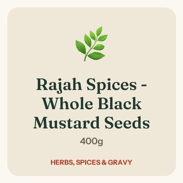 Rajah Spices - Whole Black Mustard Seeds