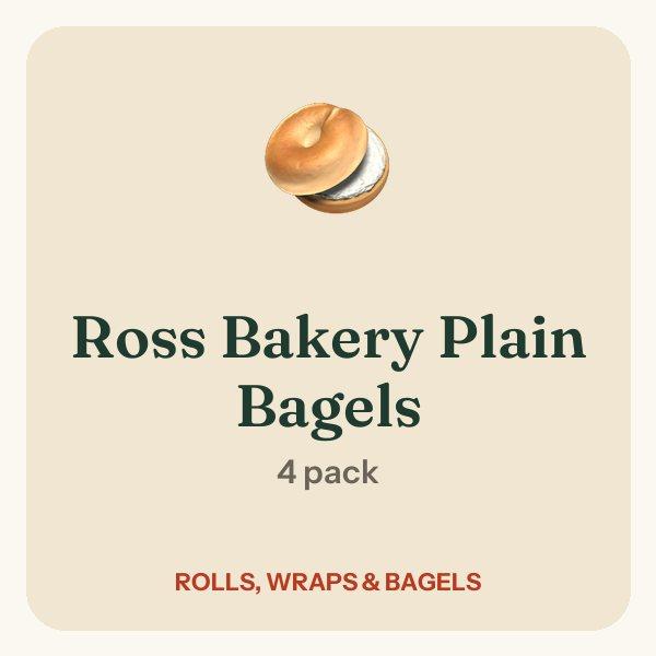Ross Bakery Plain Bagels