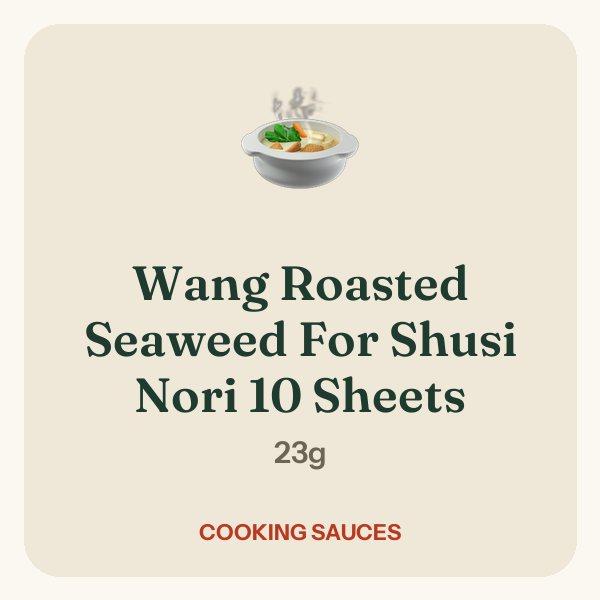Wang Roasted Seaweed For Shusi Nori 10 Sheets
