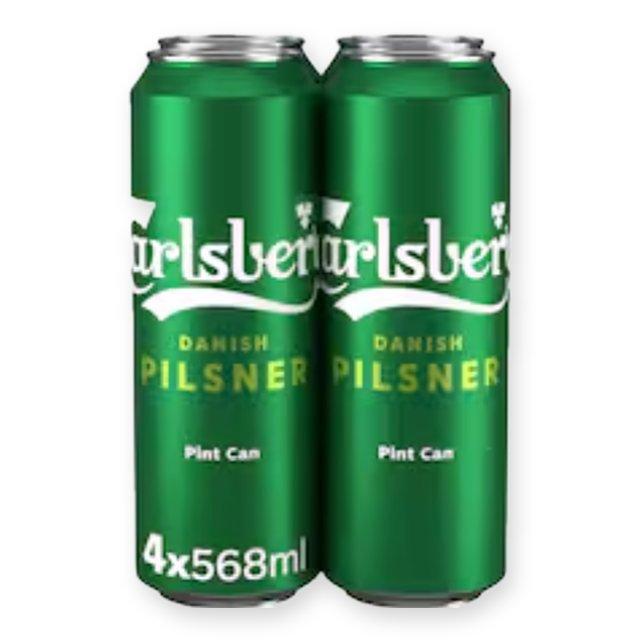 Carlsberg Danish Pilsner Pint Cans 4 x 568ml