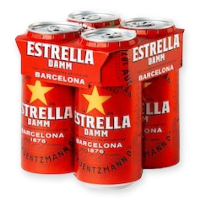 Estrella Damm Lager 4 x 440ml