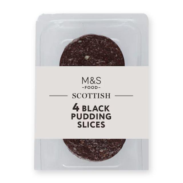 M&S 4 Black Pudding Slices