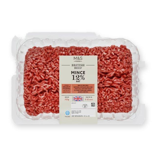 M&S British 12% Fat Beef Mince