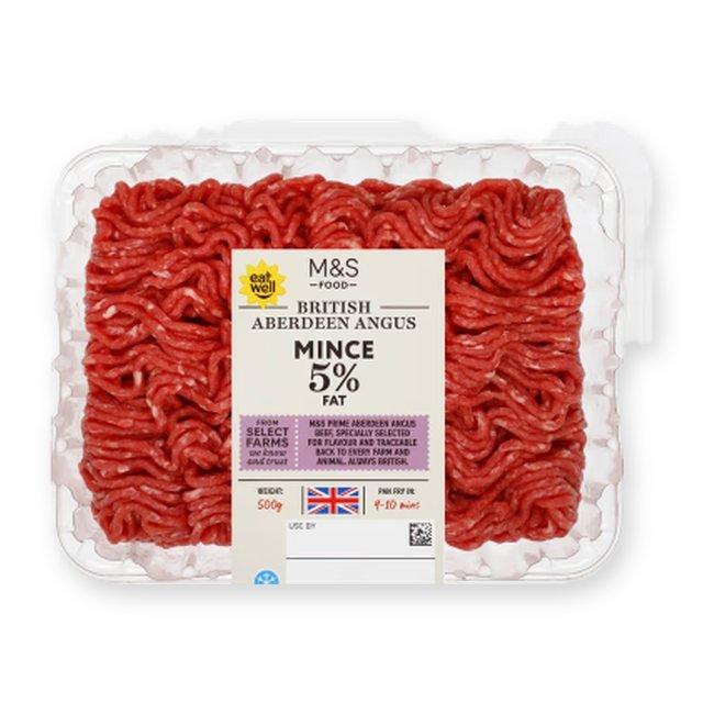 M&S British Aberdeen Angus Beef Mince 5% Fat