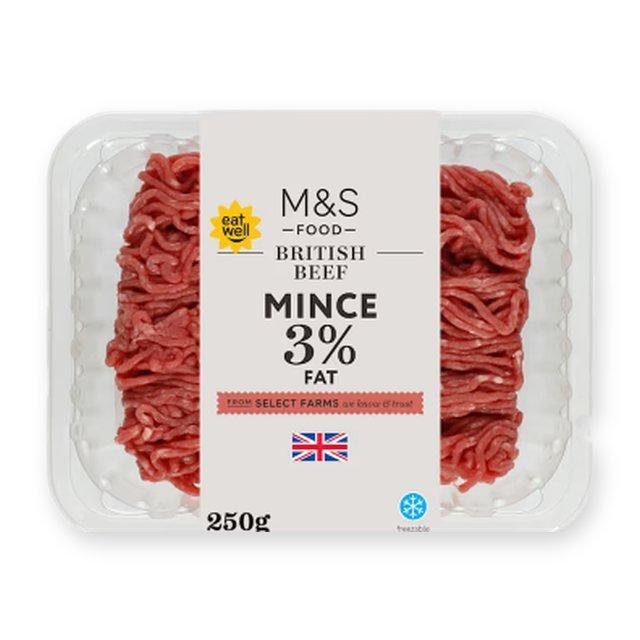 M&S British Beef Mince 3% Fat