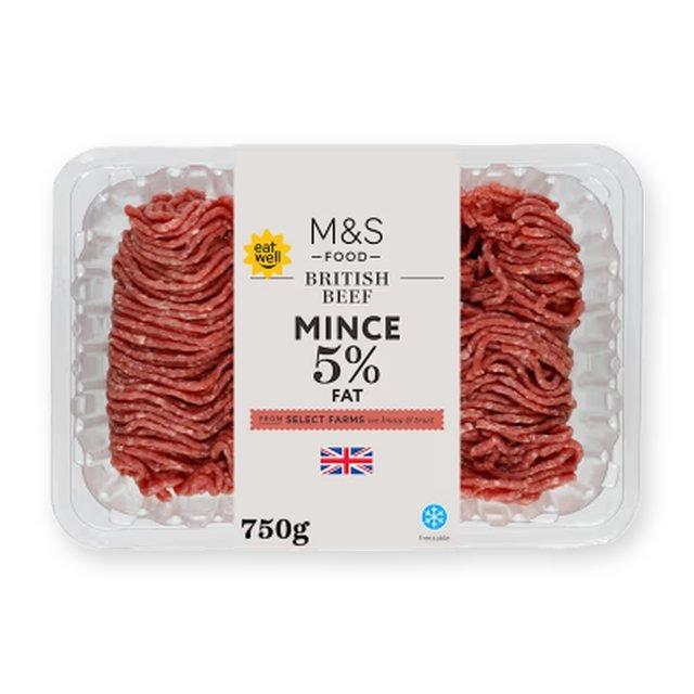 M&S British Beef Mince 5% Fat 750g