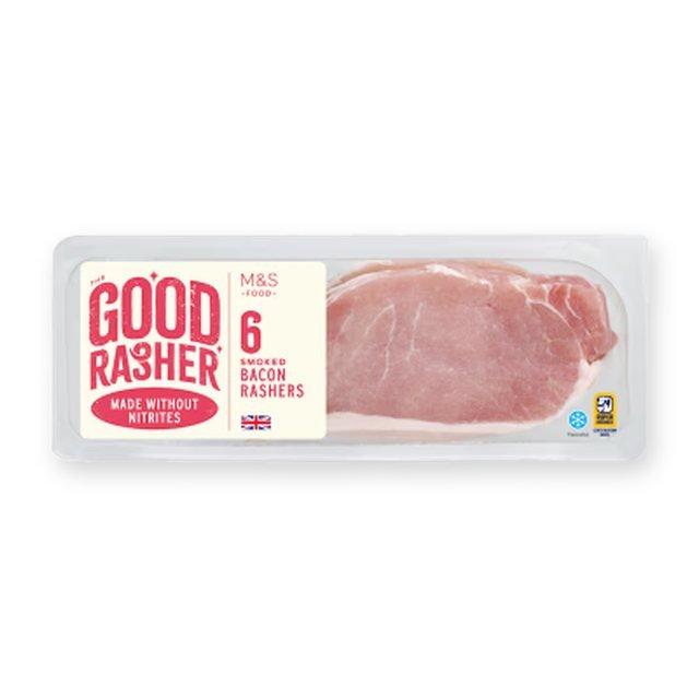 M&S British Outdoor Bred 6 Smoked Bacon Rashers