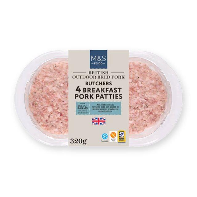 M&S British Outdoor Bred Breakfast Pork Patties