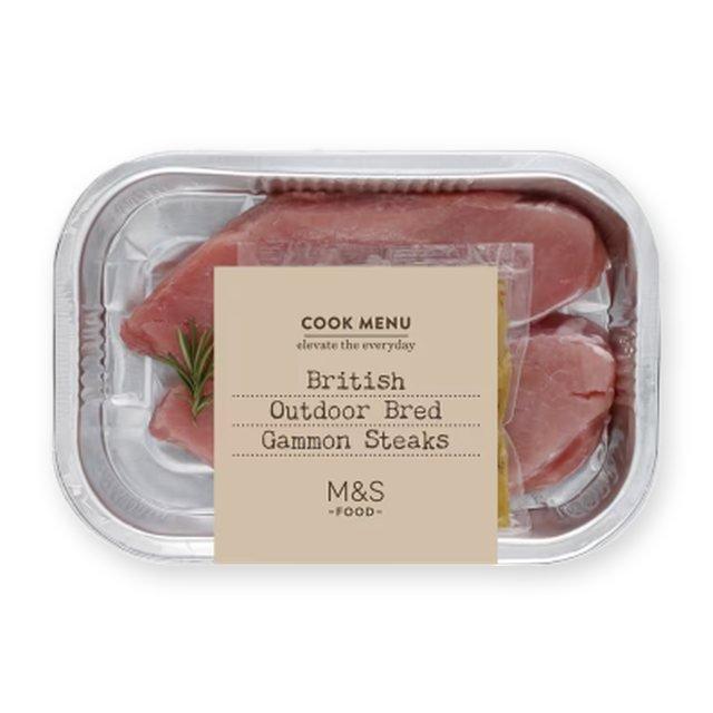 M&S British Outdoor Bred Gammon Steaks