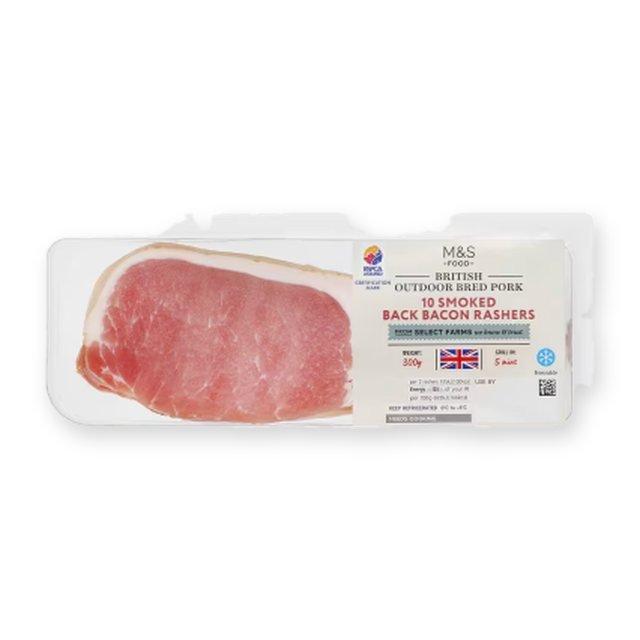M&S British Smoked Back Bacon