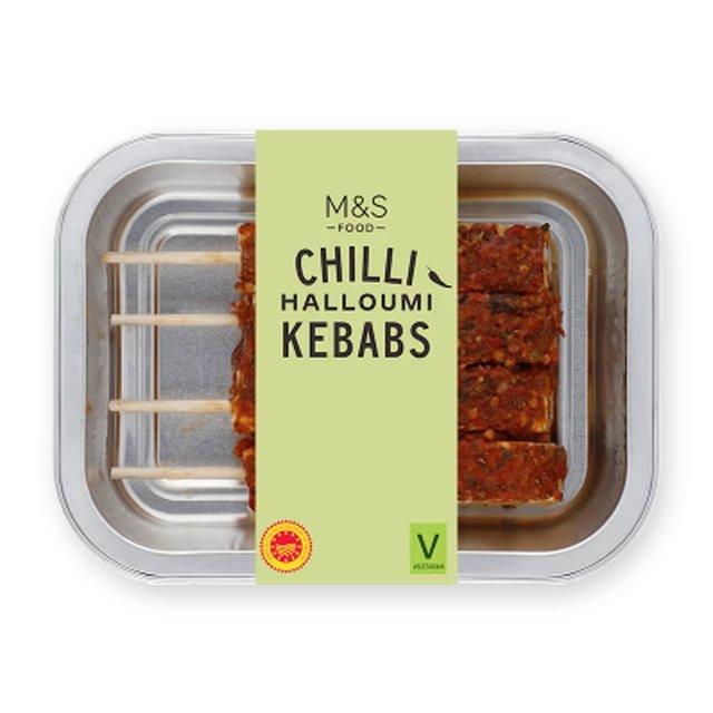 M&S Chilli Halloumi Kebabs