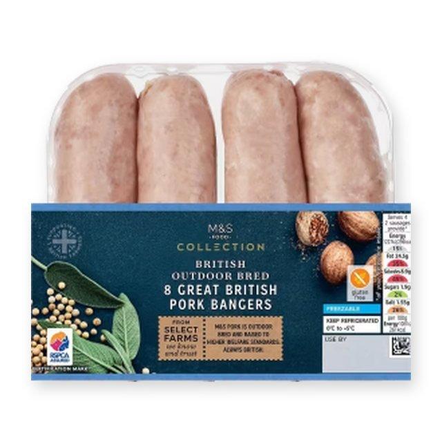 M&S Collection 8 Great British Pork Bangers