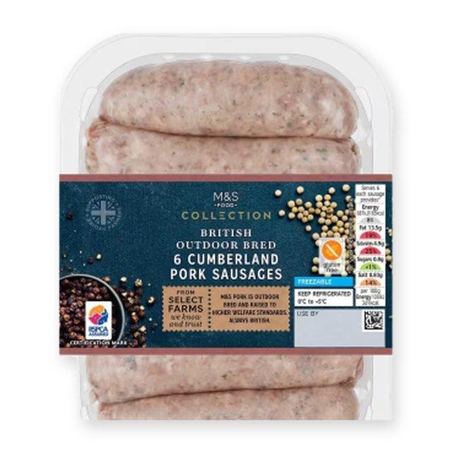 M&S Collection British Outdoor Bred Cumberland Sausages