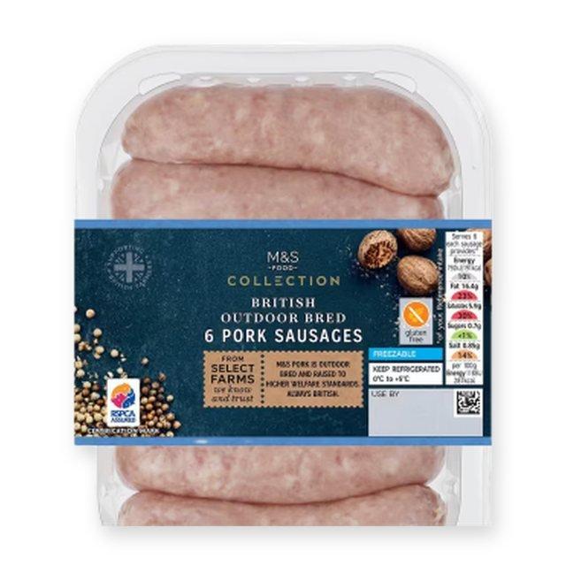 M&S Collection British Outdoor Bred Pork Sausages