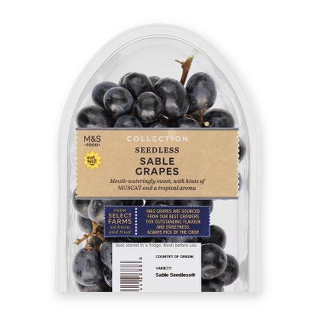 M&S Collection Seedless Sable Grapes