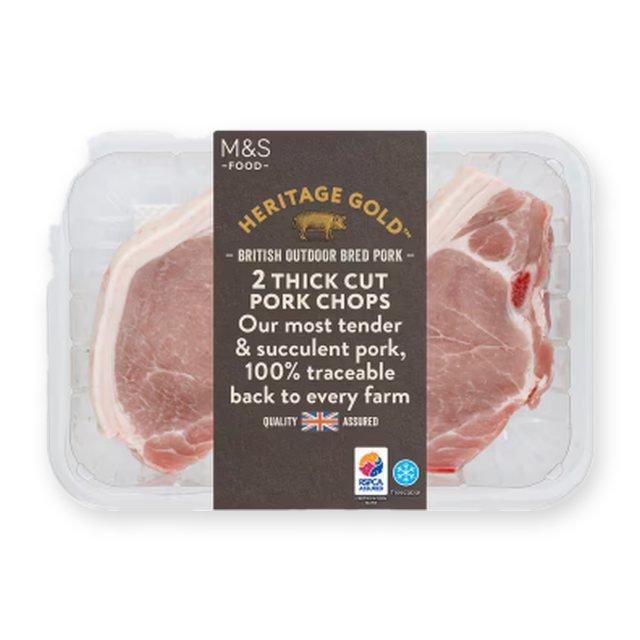 M&S Outdoor Bred Pork Thick Cut Chops