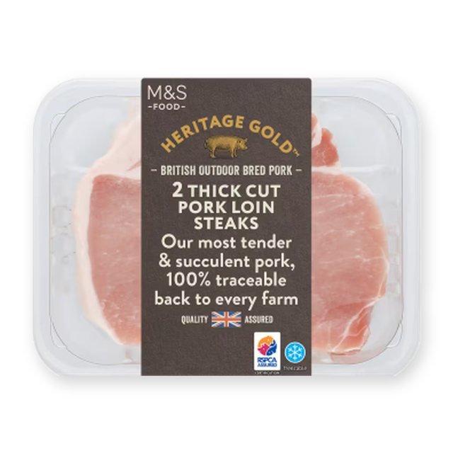 M&S Thick Cut Pork Loin Steaks