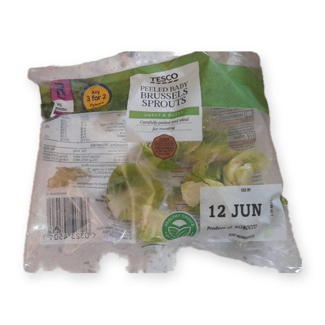 Tesco Peeled Baby Brussels Sprouts