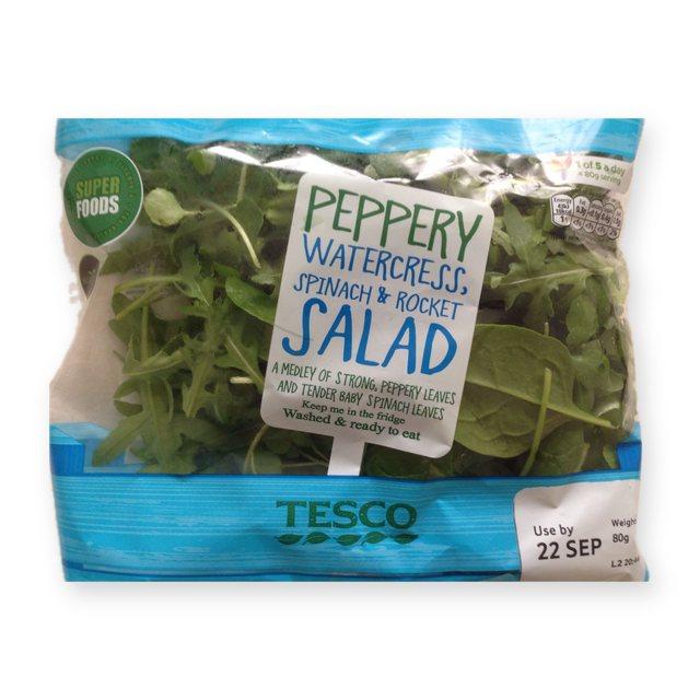 Tesco Watercress, Spinach & Rocket Salad
