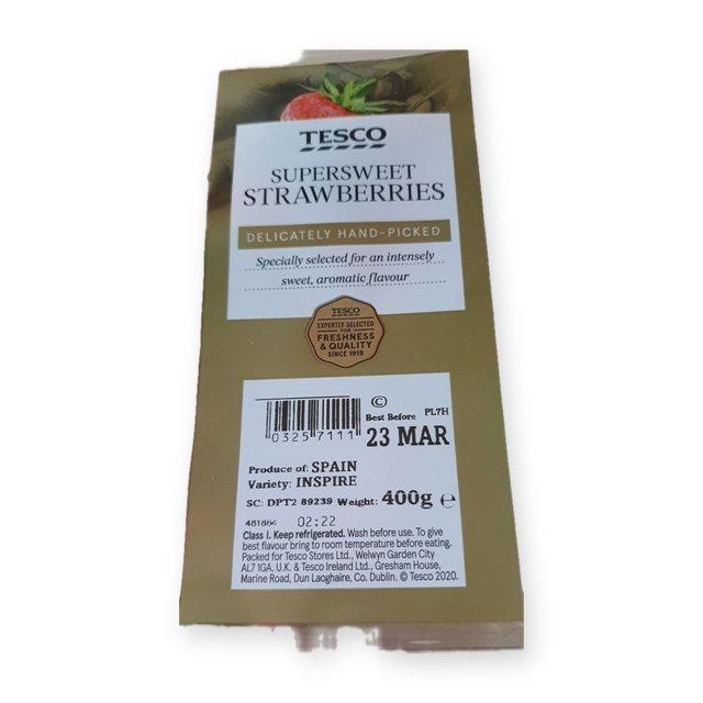 Tesco Supersweet strawberries