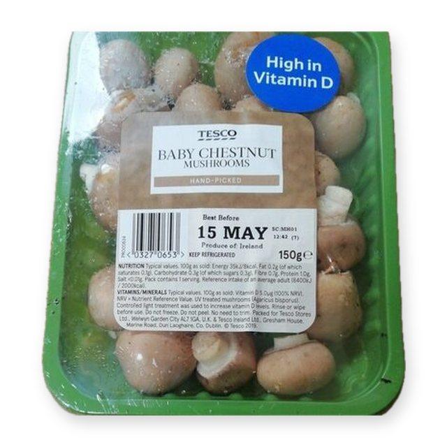 Tesco Baby Chestnut Mushrooms
