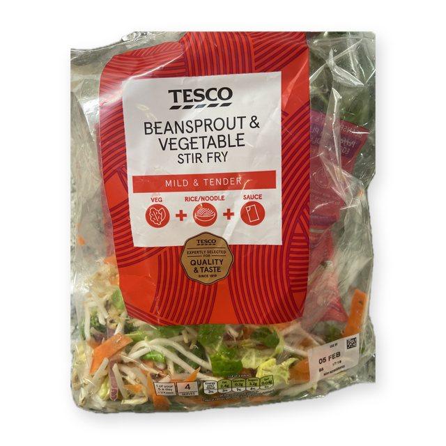 Tesco Beansprout & Vegetable Stir Fry