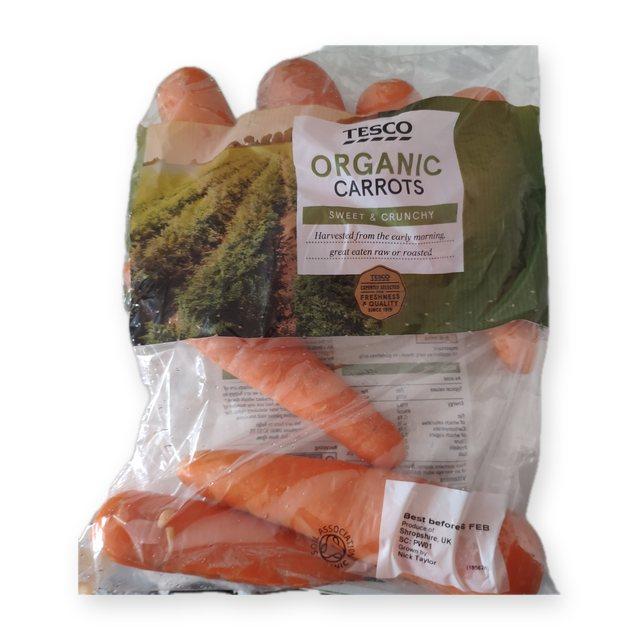 Tesco Organic carrots