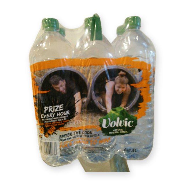 Volvic Natural Mineral Water, 6 Pack