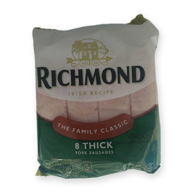Richmond 8 Thick Pork Sausages