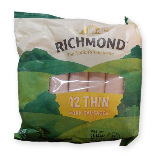 Richmond 12 Thin Pork Sausages
