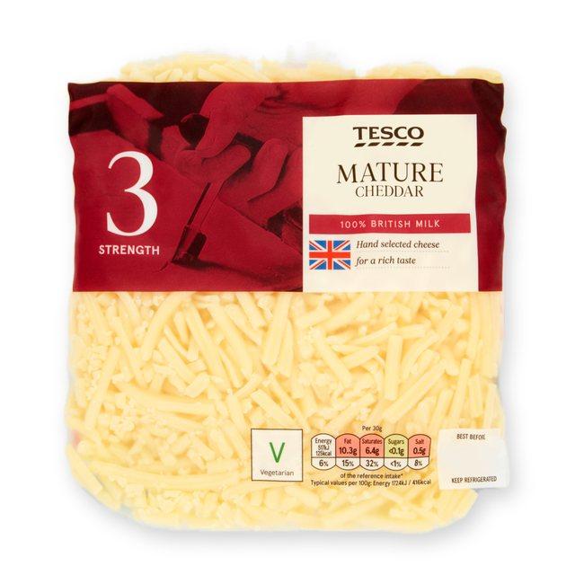 Tesco Mature Grated Cheddar